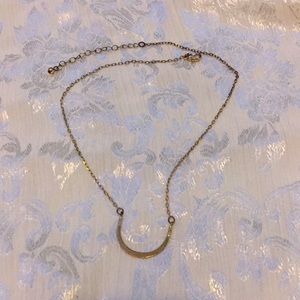 Gold u shaped necklace